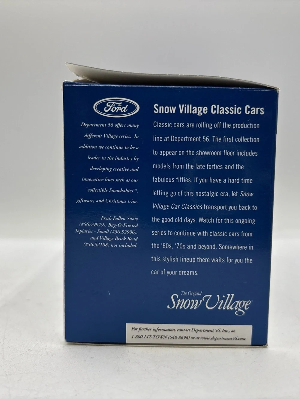 Dept 56 2004 Vintage SVCC 1965 Ford Mustang 2+ 2 Fastback Custom 56.55537 Retire